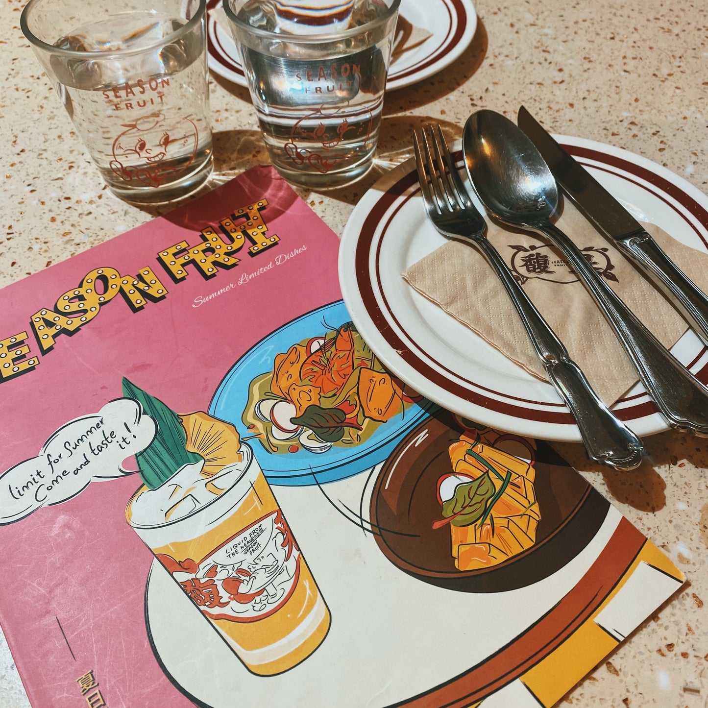 Season Fruit burger pins