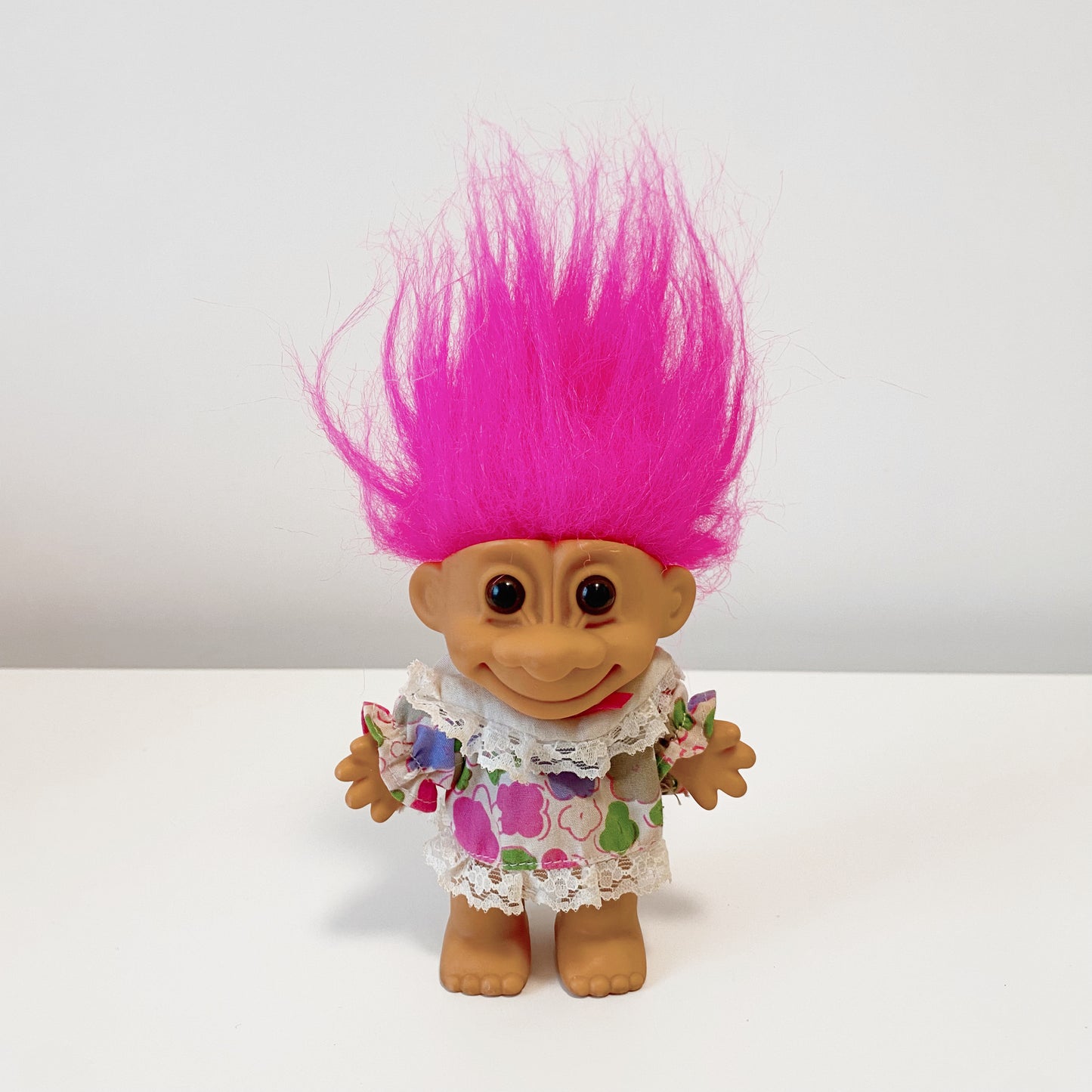 Floral Dress Troll Doll