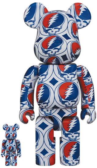 BE@RBRICK GRATEFUL DEAD 100％ & 400％ (STEAL YOUR FACE)